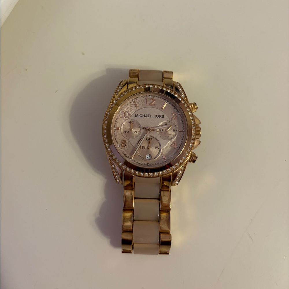 Rose gold Michael Kors watch